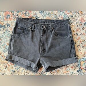 Vintage Wrangler High Waist Women Shorts - Black